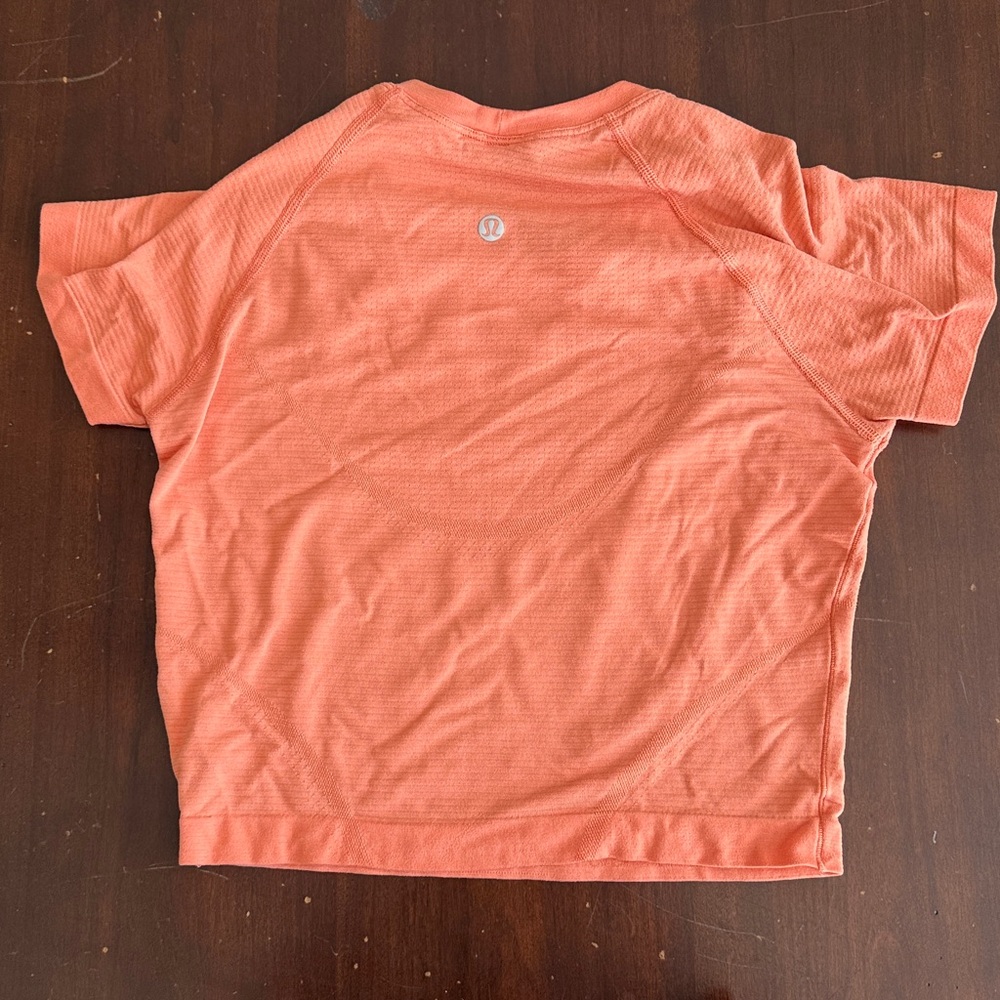 Lululemon Athletica Orange Athletic Top and shorts set - Picture 3 of 7